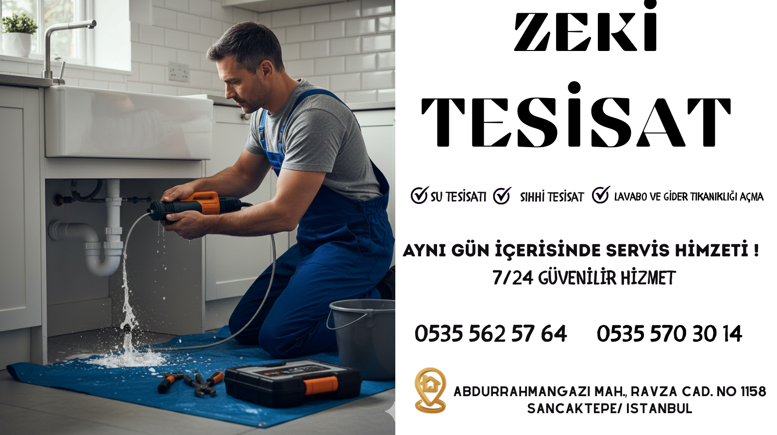 sancaktepe su kaçağı tespiti